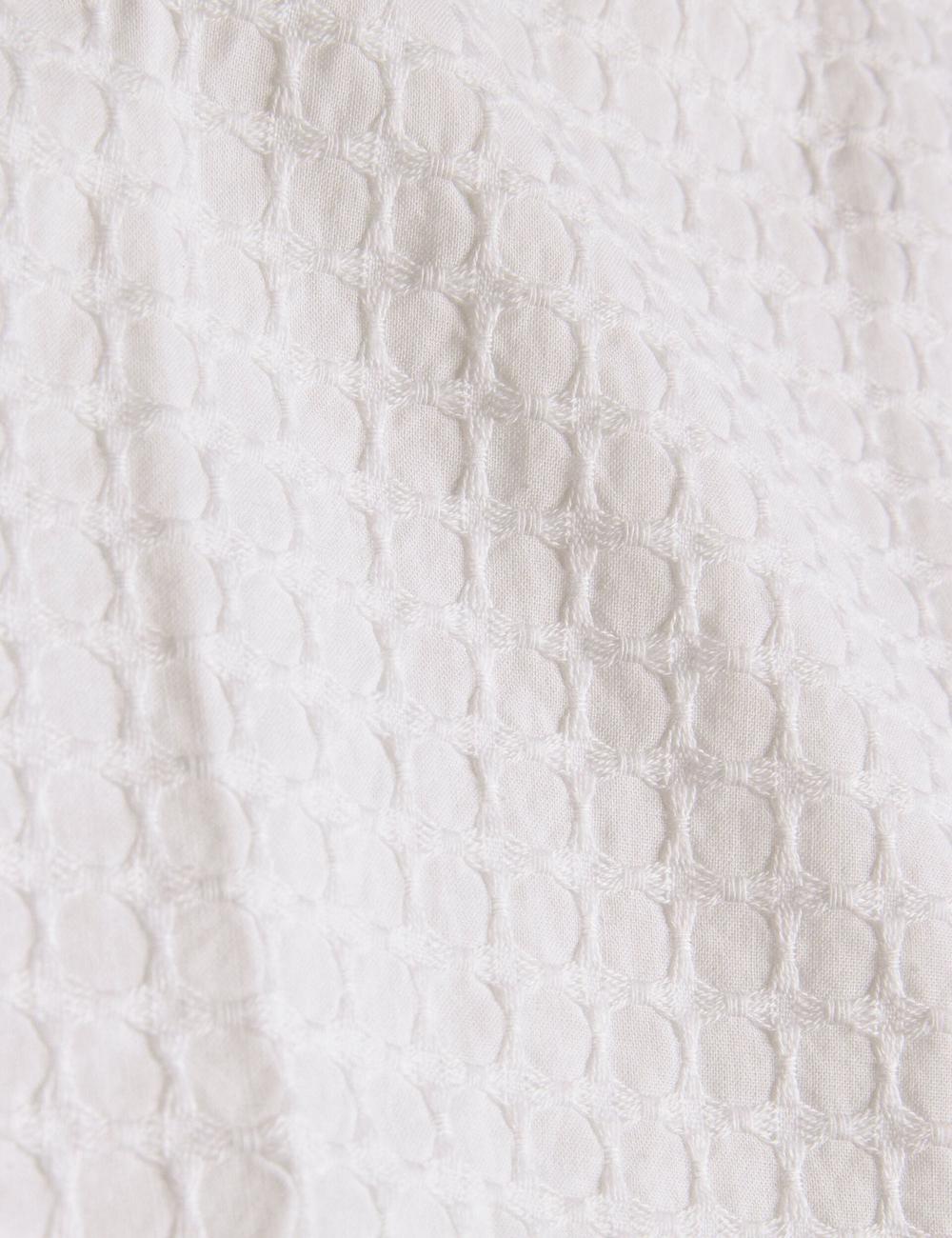 White Ted Baker OISE - Textured Grid Cotton Short Sleeve Men Casual Shirts | SG  6923-MSRCL